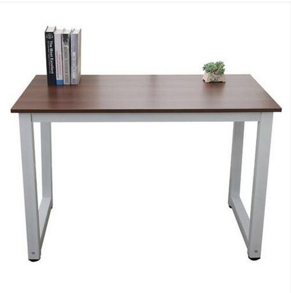 

wholesales us stock 110cm decent high strength wooden computer desk brown