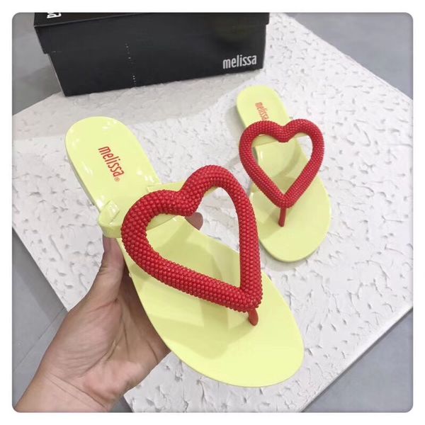 melissa big heart flip flop