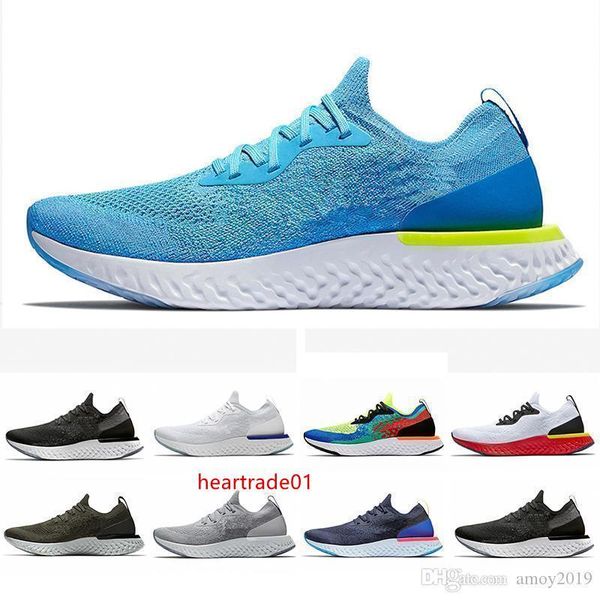 

react epic instant go fly breath comfortable blue glow belgium men running shoes sports mens womens trainers sneakers zapatos 36-45