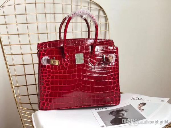 

bag designer bags crocodile platinum 3cm25-30-35cm1 single luxury inclined shoulder 2018 brand fashion famous women handbags crossbody waist