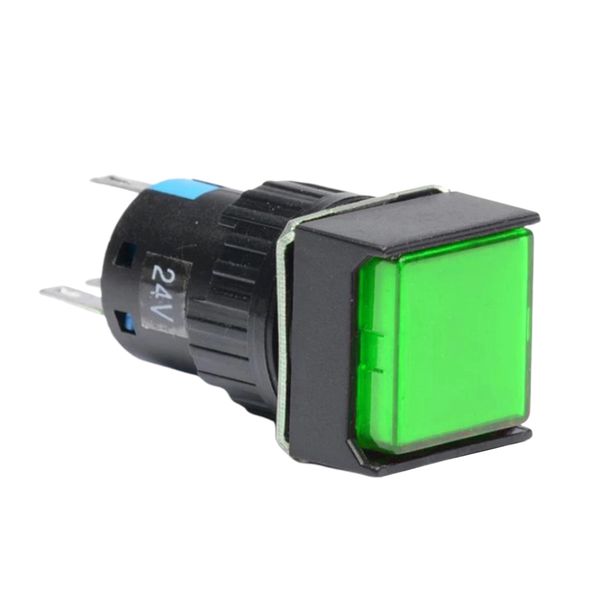 

dc 24v 2a push button momentary self reset square on off switch with leds