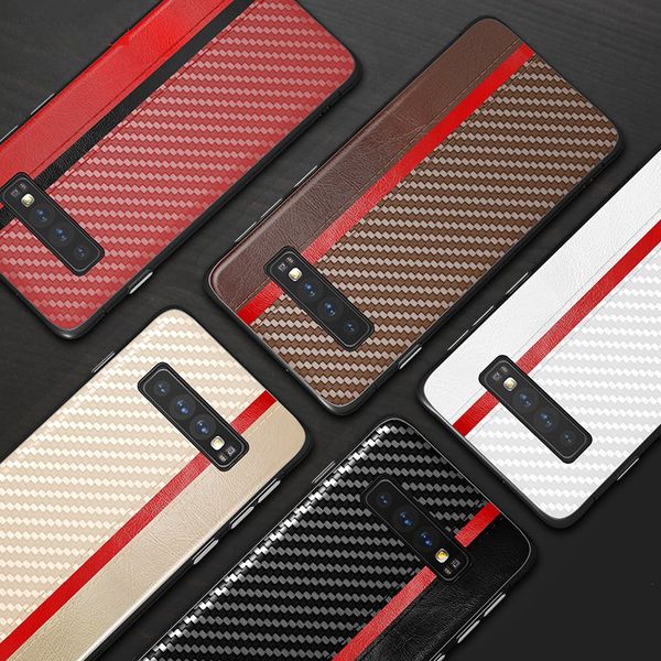 

for iphone xs max xr x 6 6s 7 8 plus case carbon fiber original pu leather back cover for samsung s10 s8 s9 plus s10e note8 note9 case