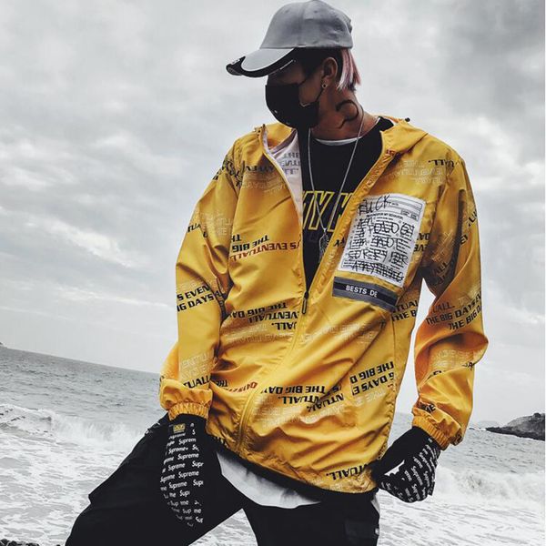 

summer bomber jacket men autumn hip hop jacket outwear coat mens hip hop clothes harajuku japanese streetwear spring jaqueta, Black;brown
