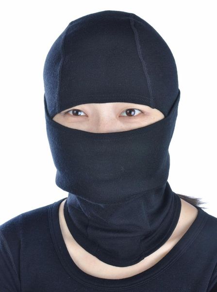 

men women 100% merino wool skiing wind river balaclava beanies hat head ears mouth thermal warm black firstlite style