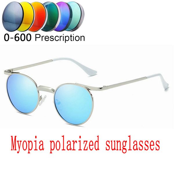 

mincl/ 2019 new men women polarized sunglasses custom made myopia minus prescription lens -1 .0 to -6.0 square sunglasses fml, White;black