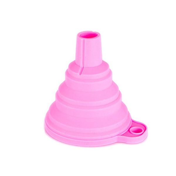 

foldable mini adjustable funnel prevent spillage household silicone funnel kitchen small liquid oil funnel