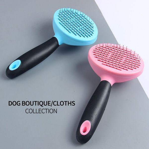 

dog brush cat pet grooming brush comb self cleaning slicker brush reduces shedding up long thick hair pet comb dog grooming