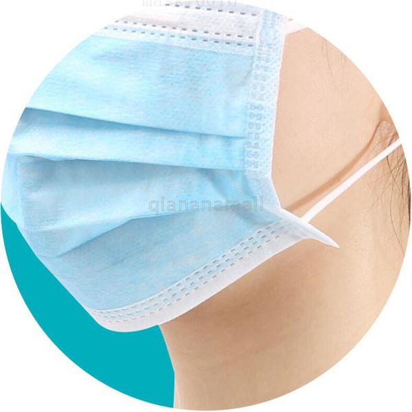 

masks disposable face 3 ply thickened adults adultren filter breathing cover mask 1pcs elastic earloop nose wire particle filtration