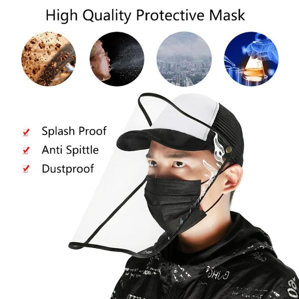 

multifunctional hat cover full face cap outdoor defence droplet anti-spitting anti-wind sand adjustable safety protect ne, Blue;gray