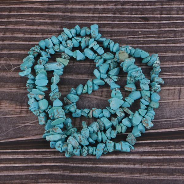 

31.5inch strand blue turquoise loose chips gemstone beads for jewelry diy making crafting supplies