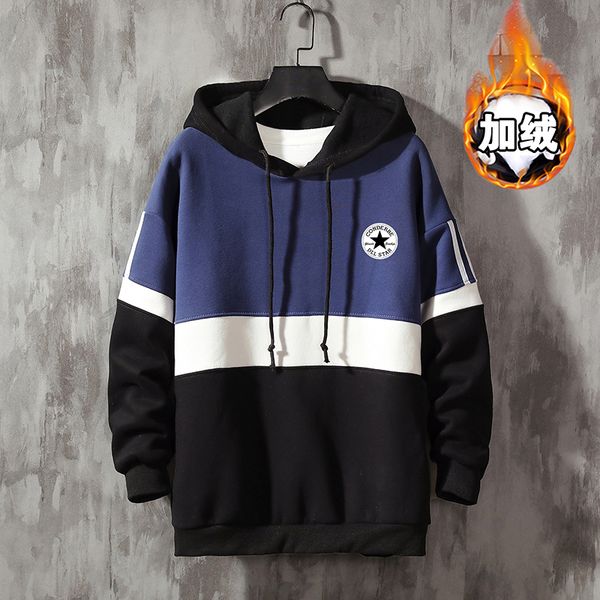 

spring 2019 print stulls hoodie sweatshirt mens hip hop pullover streetwear casual fashion clothes plus asian size m-5xl, Black