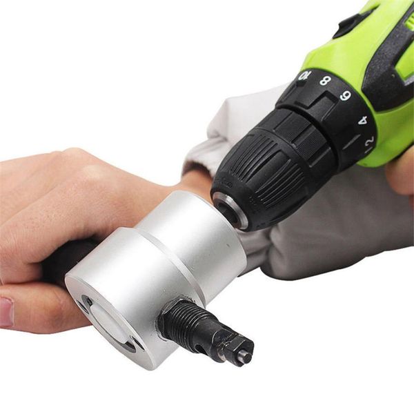 

nibbler sheet metal cut double head sheet metal cutter drill attachment home hand tools power tools accessaries dropshipping
