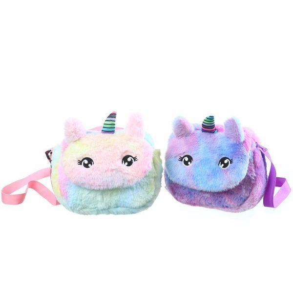 

girls unicorn stuffed cross body bag kid kindergarten school pencil bag messenger beach bag purses sports gym outdoor cosmetic bags