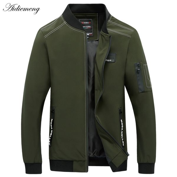 

bomber jacket men new casual slim fit mens jacket zipper lightweight solid fashion mens coats thin male outwear windbreaker, Black;brown