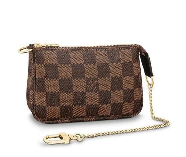 

2019 mini pochette acce oire n58009 new women fa hion how exotic leather bag iconic bag clutche evening chain wallet pur e