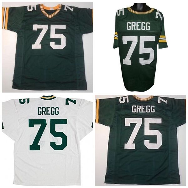 

Wholesale NCAA 75 Forrest Gregg Cheap Retro custom Forrest Gregg Sewn Stitched Football Jerseys Green White Fast Shipping S-4XL