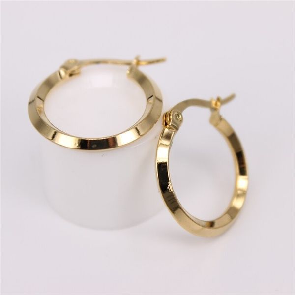 

12pairs/pack gold color stainless steel earrings simple circle earring female metal earrings for women girl trendy jewelry, Golden;silver