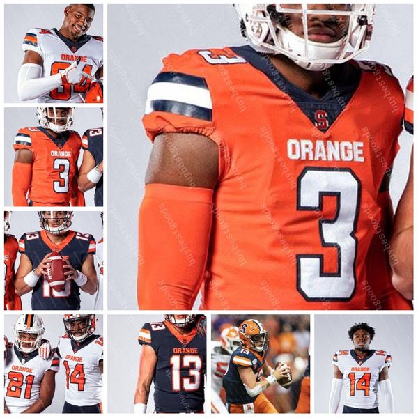 

custom syracuse orange football mcnabb#9 don mcpherson ernie davis floyd little joe morris john mackey abdul adams dungey riley ncaa jersey, Black;red