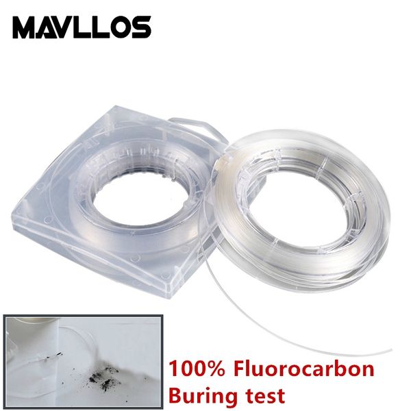 

mavllos 12# 14# 16# monofilament true fluorocarbon fishing line fishing leader fluorocarbon line 50m carbon fiber sink