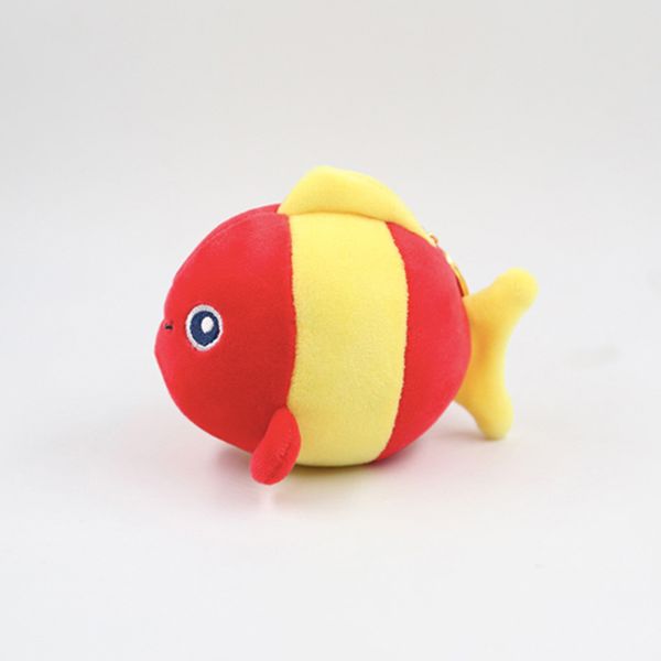 

new ocean 12cm fish plush stuffed toy fish keychain pendant wedding bouquet toy