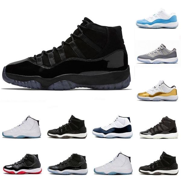 

2019 prom night XI 11s 11 Cap and Gown Men women Basketball Shoes Concord 45 bred space jam Mens Sports sneaker With Box