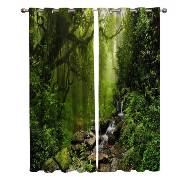 

nepal tropical forest landscape green blackout window curtains living room curtain rod kitchen drapes fabric indoor
