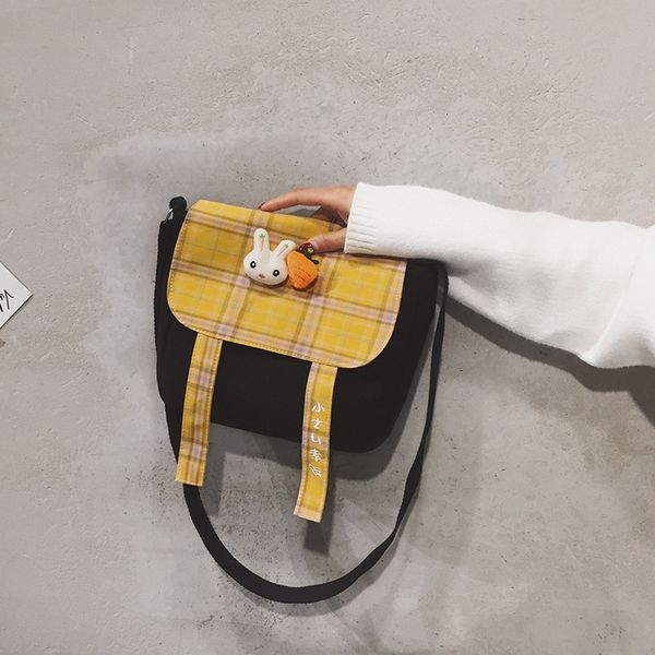 

2020 new canvas bag women's bag student shoulder messenger small