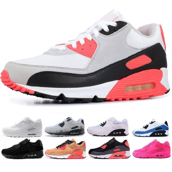 

Men Sneakers Shoes Classic 90 Men and women Running Shoes Sports Trainer Air Cushion Surface Breathable Sports Shoes 36-45