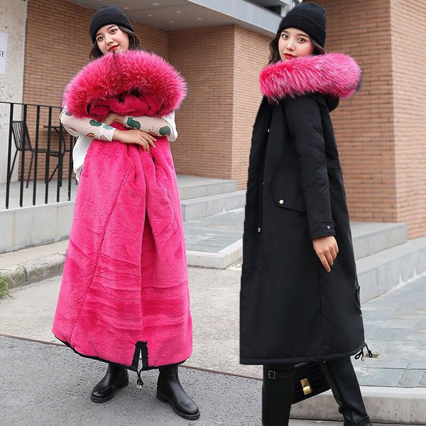 

very warm winter coat women 2019 new european style winter jackets women lengthen down jacket warm parka female outerwear, Tan;black