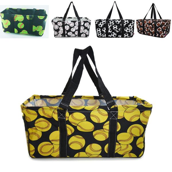 

5 colors baseball softball big beach bag soccer football basketball travel sport handbag canvas storage bag tote organizer gifts hh7-1027