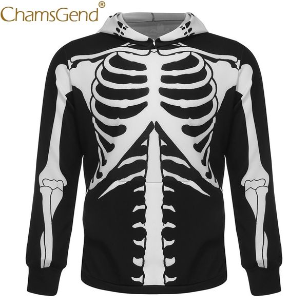 

забавный скелет печать толстовки толстовки женщины осень-зима с длинным рукавом пуловер streetwear косплей костюм для хэллоуина 9826, Black