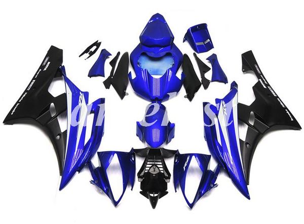 

new abs injection motorcycle fairings kit fit for yamaha yzf-r6 2006 2007 06 07 r6 blue light