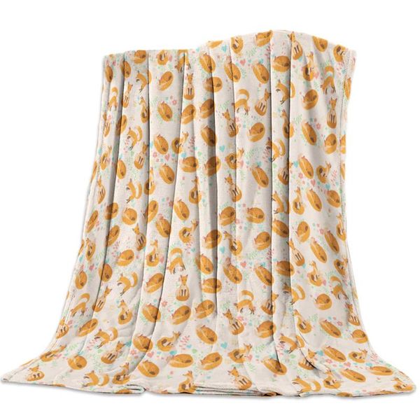 

mountain forest children cute soft throw blanket blanket cartoon fleece sofa/bed/plane travel plaids bedding towel