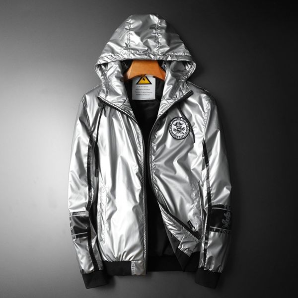 

европейская станция мужская 2019 зима новый мужской бейсбол воротник пуховик корейский животных вышивка мужская пуховик 013, Black