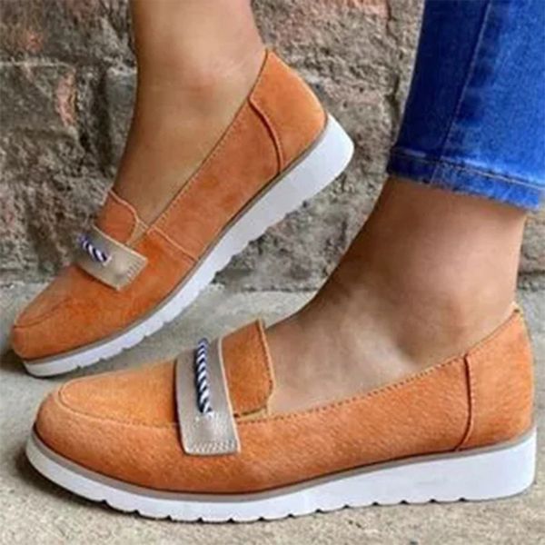 

2020 womans flats slip on ladies loafers light soft suede sewing wedges platform female casual women's shoes shallow autumn, Black