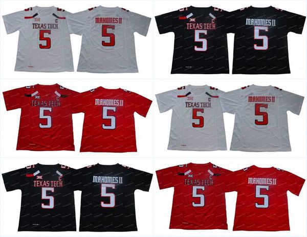 

Men NCAA Texas Tech Red Raiders Jersey 5 Patrick Mahomes College Football Jerseys Top Quality IN STOCK Free Shipping