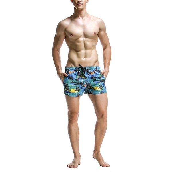 

men beach printed casual metrosexual sports boxer brief favorite multicolor