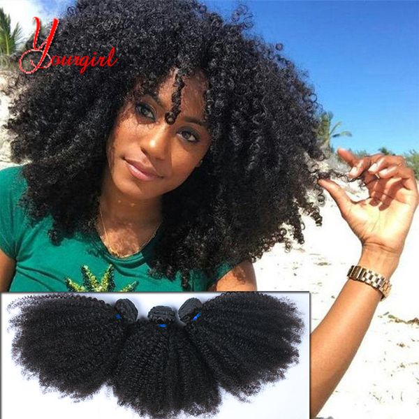 

Raw grade 8a indian afro kinky curly 3 bundle unproce ed human virgin wavy curly hair 8 28 inche natural color weaving machine double weft