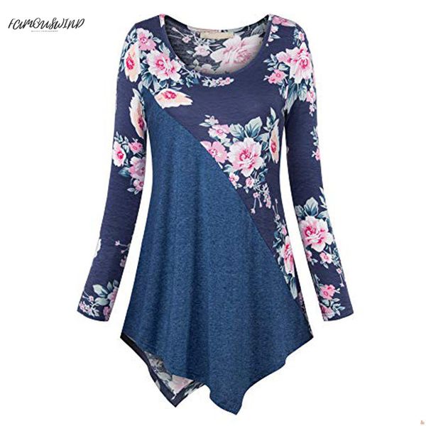 

v-neck blouse plus 5xl womens and blouses women vintage floral print long sleeve size clothes ladies fashion clothing, White
