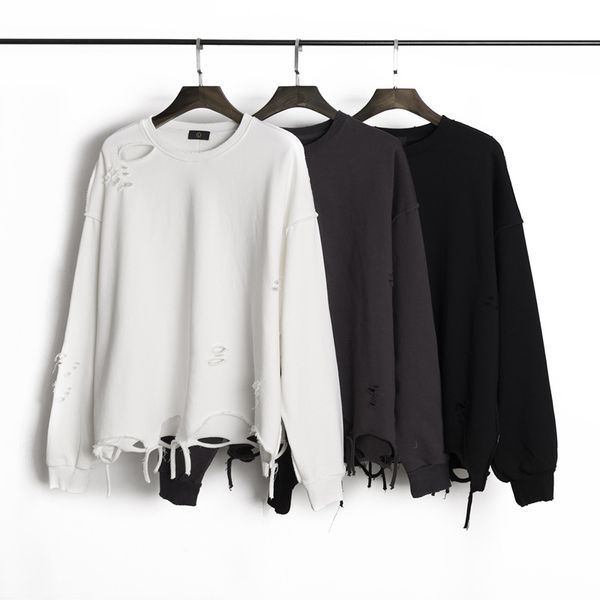 

hoodie мужские мужские свитера мода стиль high street streetwear mens pullover vintaged с длинным рукавом и женские кофты, Black