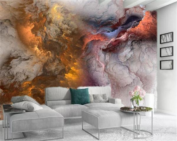 

3d обои цветные облака в небе настроить свой любимый абстрактные экологичный шелковый обои