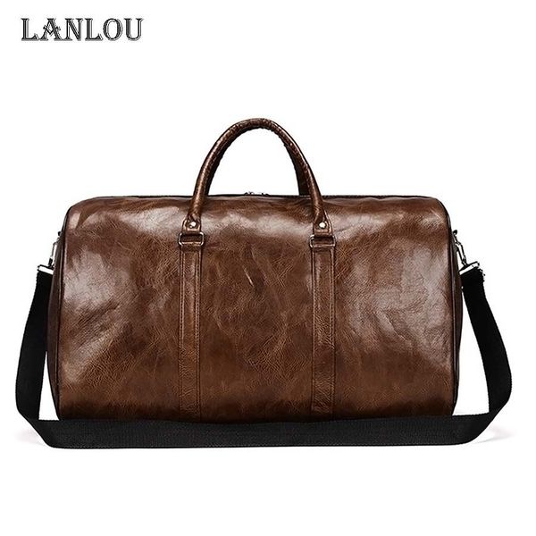 

lanlou travel bag waterproof wear resistant travel bags handbag pu sturdy hand larger capacity bags sports luggage bag