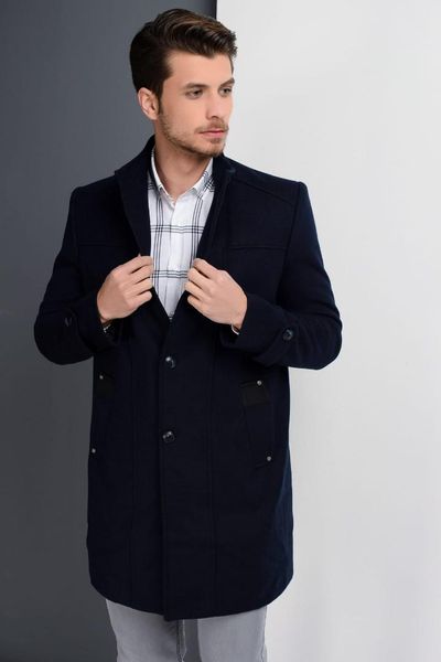 

dewberry male navy blue overcoat-1020001p8380, Black;brown