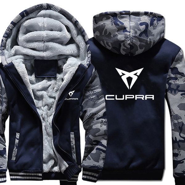 

new for cupra hoodies winter camouflage sleeve jacket men fleece casual wool liner fleece man coat sweatshirt pullover