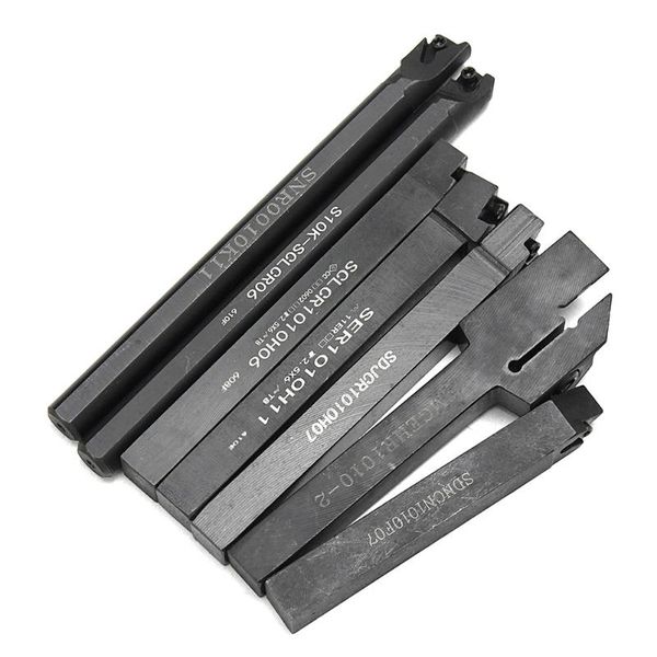 

1 set 10mm shank lathe turning tool holder durable with carbide inserts wrenches lathe turning tool holder-30