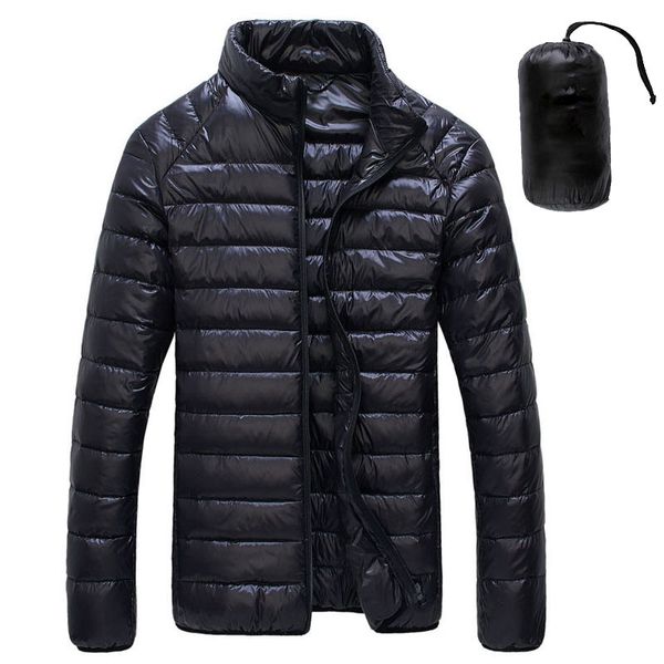 

2019 autumn winter white duck downs jacket men ultralight portable parkas coat casual warm windproof jacket male outwear 5xl 6xl, Black;brown