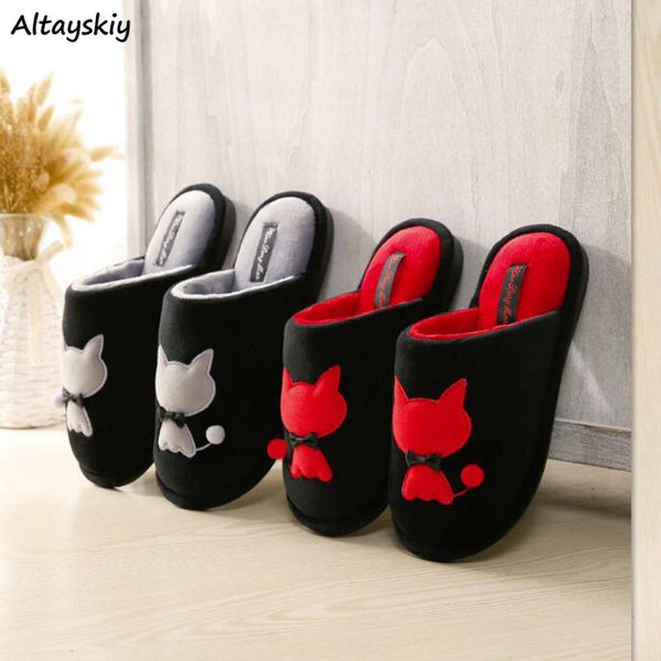

winter slippers women thickening winter friends lovely simple students comfortable korean style womens shoes ulzzang all-match, Black