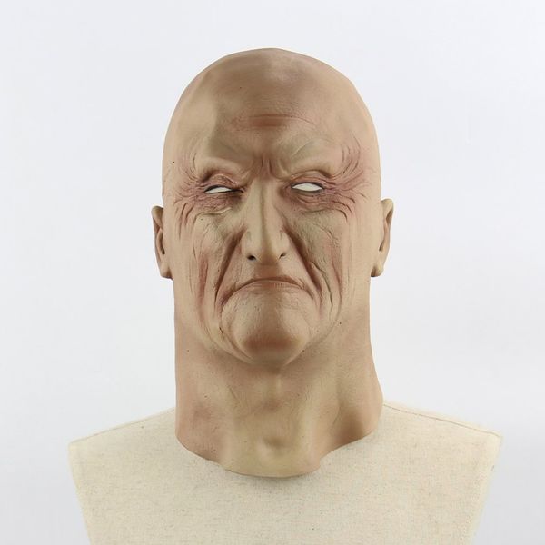

halloween creepy horrible scary realistic ghastful old man mask cosplay costumes party props masquerade supplies