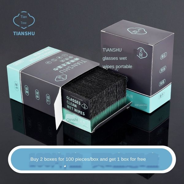 

wiping screen glasses wet tissue disposable eye cleaning cloth portable wiping phone computer screen glasses cloth, Blue