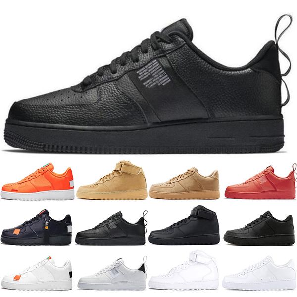 

2019 new arrival fashion dunk utility black white orange wheat low high cut skateboard casual shoe mens trainers 36-45 with box